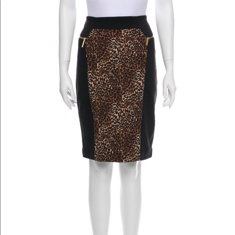 Michael Kors Leopard Print Skirt